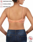 PACK OF 2 STRETCHABLE COTTON DOUBLE LAYERED NON WIRED PRINTED BRA