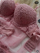 💎 Pack of 2 Royal Elegance – Full Lace Bra & Panty Set 💎