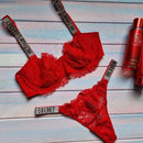 ✨ Pack of 2 | Victoria’s Secret Luxe Lace Net Bra And Panty Set ✨