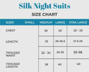 Elegant Silk Ladies Night Suit - Shirt and Trouser Sleepwear Set for Women